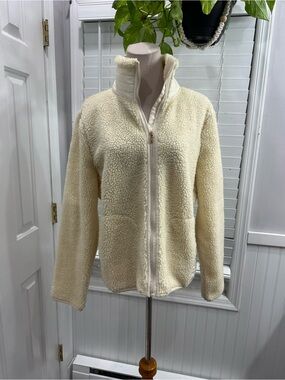 Ralph Lauren Cream Sherpa Teddy Jacket